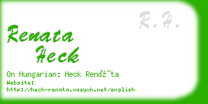 renata heck business card